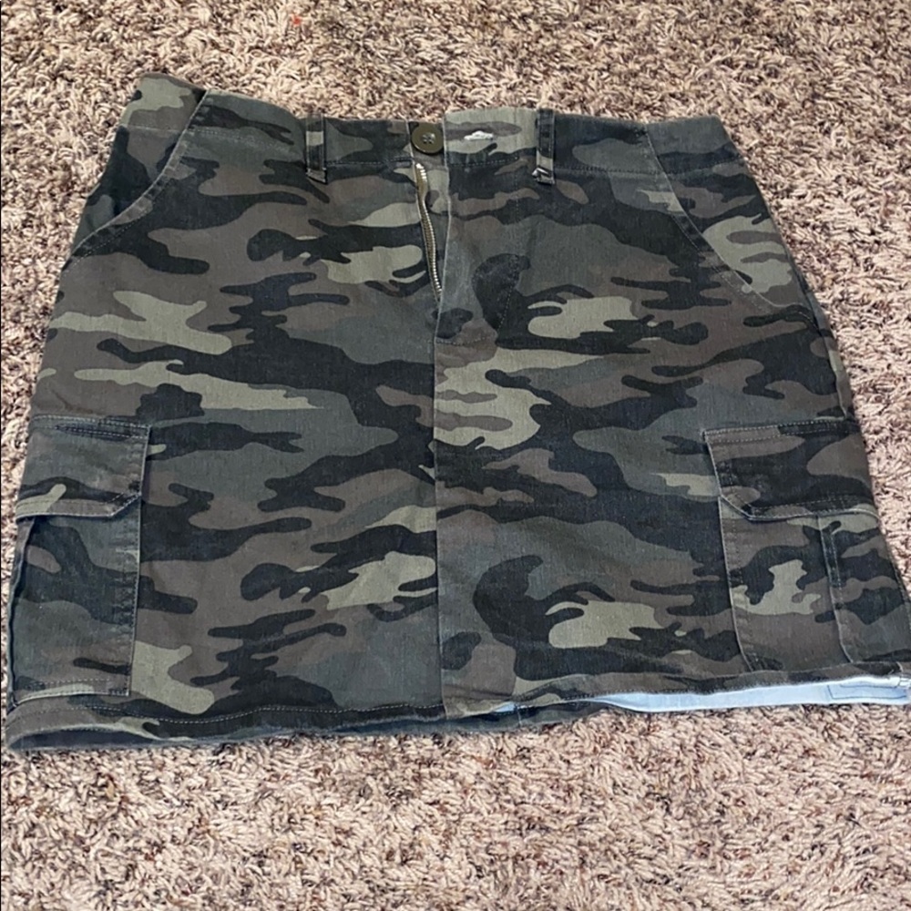 Army mini skirt